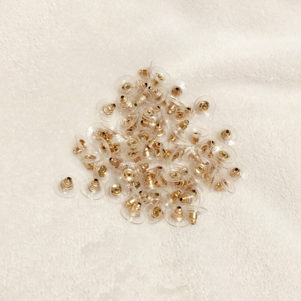 50 pieces of earring backing plastic brand new - Picture 2 of 2